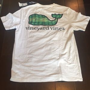 Vineyard Vines White Football Field T-shirt